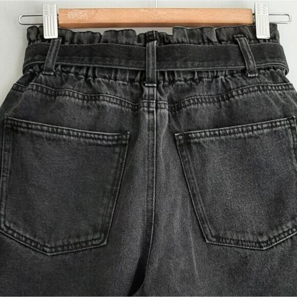 VERO MODA Tamira High Rise Stretch Paperbag Waist Jean Shorts Sz S - Picture 7 of 12